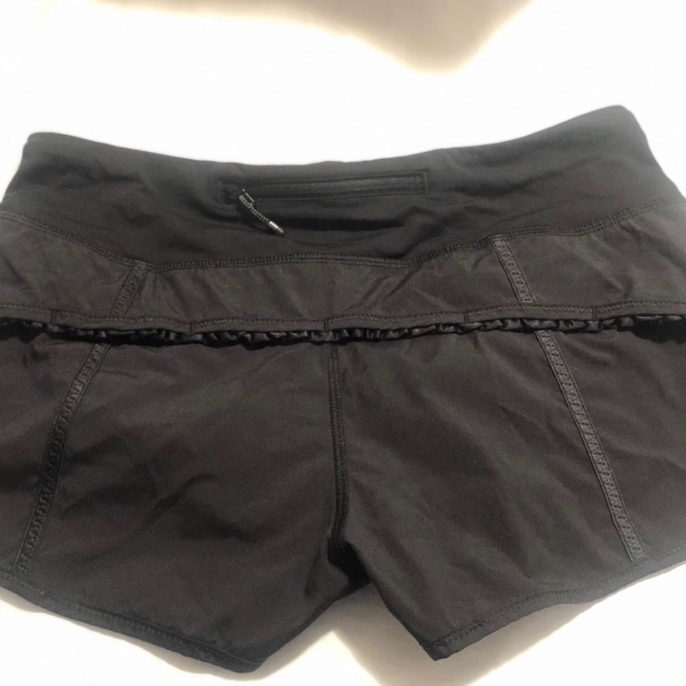 Black Ruffle Lululemon Shorts